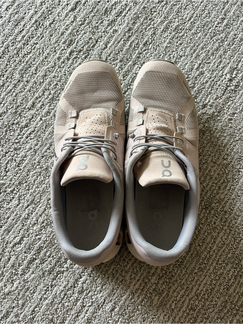 On Running Lightweight Mesh Sneakers in Light Pink